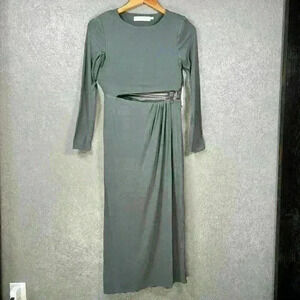 ASTR THE LABEL Long Sleeve Maxi Cut Out Tight Sexy Dress Women Small New